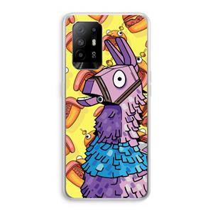 CaseCompany Loot Burger: Oppo A95 5G Transparant Hoesje