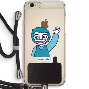 CaseCompany Zwaai: iPhone 6 / 6S Transparant Hoesje met koord