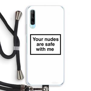 CaseCompany Safe with me: Huawei P Smart Pro Transparant Hoesje met koord