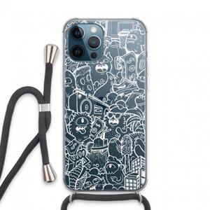 CaseCompany Vexx City #2: iPhone 13 Pro Max Transparant Hoesje met koord