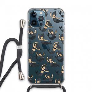 CaseCompany Zeemeermin: iPhone 13 Pro Max Transparant Hoesje met koord