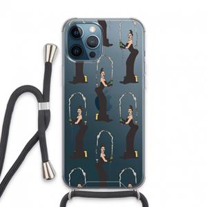 CaseCompany Pop Some Kim: iPhone 13 Pro Max Transparant Hoesje met koord