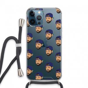 CaseCompany Drake Away: iPhone 13 Pro Max Transparant Hoesje met koord