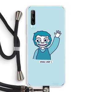 CaseCompany Zwaai: Huawei P Smart Pro Transparant Hoesje met koord