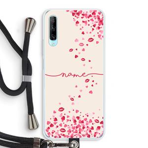 CaseCompany Hartjes en kusjes: Huawei P Smart Pro Transparant Hoesje met koord