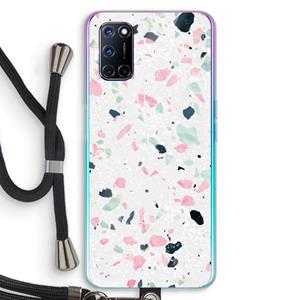 CaseCompany Terrazzo N°3: Oppo A92 Transparant Hoesje met koord
