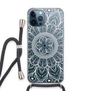 CaseCompany Roses Are Red: iPhone 13 Pro Max Transparant Hoesje met koord