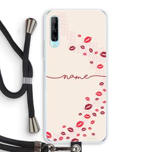 CaseCompany Kusjes: Huawei P Smart Pro Transparant Hoesje met koord
