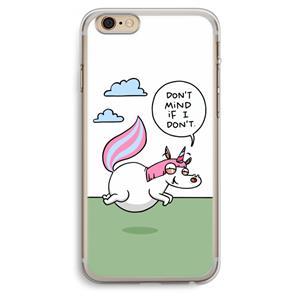 CaseCompany Unicorn: iPhone 6 Plus / 6S Plus Transparant Hoesje