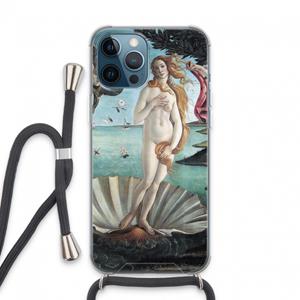 CaseCompany Birth Of Venus: iPhone 13 Pro Max Transparant Hoesje met koord