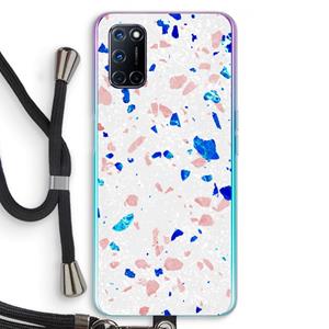CaseCompany Terrazzo N°6: Oppo A92 Transparant Hoesje met koord