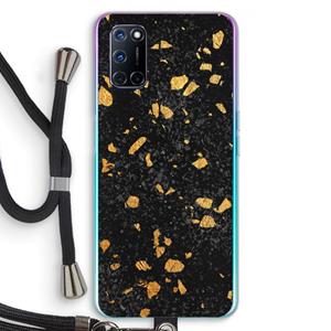 CaseCompany Terrazzo N°7: Oppo A92 Transparant Hoesje met koord