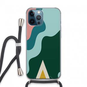 CaseCompany Noor B: iPhone 13 Pro Max Transparant Hoesje met koord