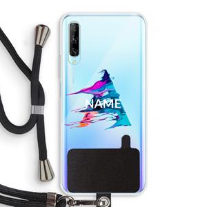 CaseCompany Abstract Spectrum: Huawei P Smart Pro Transparant Hoesje met koord