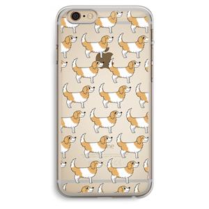 CaseCompany Doggy: iPhone 6 Plus / 6S Plus Transparant Hoesje