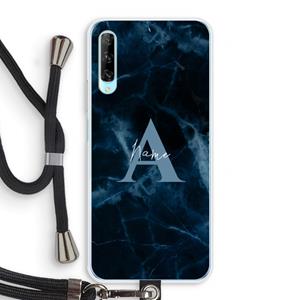 CaseCompany Midnight Marble: Huawei P Smart Pro Transparant Hoesje met koord