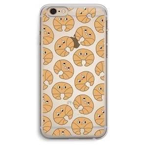 CaseCompany Croissant: iPhone 6 Plus / 6S Plus Transparant Hoesje