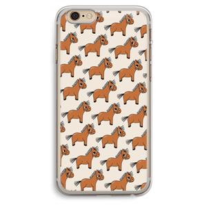 CaseCompany Pony: iPhone 6 Plus / 6S Plus Transparant Hoesje