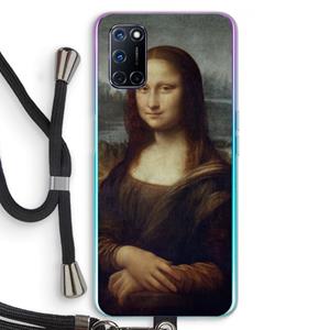 CaseCompany Mona Lisa: Oppo A92 Transparant Hoesje met koord