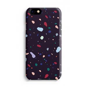 CaseCompany Dark Rounded Terrazzo: Volledig Geprint iPhone 7 Hoesje