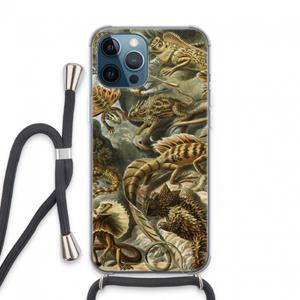 CaseCompany Haeckel Lacertilia: iPhone 13 Pro Max Transparant Hoesje met koord