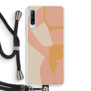 CaseCompany Bikini body: Huawei P Smart Pro Transparant Hoesje met koord