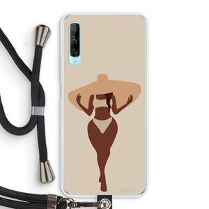 CaseCompany Let's get salty: Huawei P Smart Pro Transparant Hoesje met koord