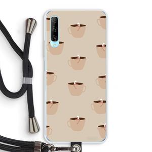 CaseCompany Morning coffee: Huawei P Smart Pro Transparant Hoesje met koord