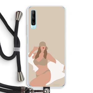 CaseCompany One of a kind: Huawei P Smart Pro Transparant Hoesje met koord