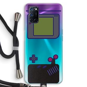 CaseCompany Game On: Oppo A92 Transparant Hoesje met koord