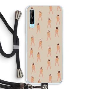 CaseCompany You're so golden: Huawei P Smart Pro Transparant Hoesje met koord