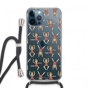 CaseCompany Gymboys: iPhone 13 Pro Max Transparant Hoesje met koord