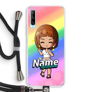 CaseCompany Chibi Maker vrouw: Huawei P Smart Pro Transparant Hoesje met koord