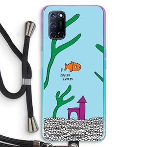 CaseCompany Aquarium: Oppo A92 Transparant Hoesje met koord
