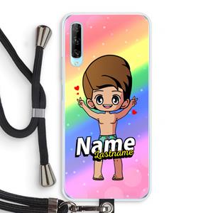 CaseCompany Chibi Maker man: Huawei P Smart Pro Transparant Hoesje met koord