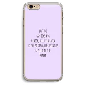 CaseCompany GSM: iPhone 6 Plus / 6S Plus Transparant Hoesje