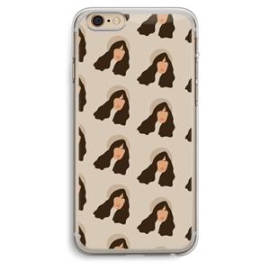 CaseCompany Bonjour mon amour: iPhone 6 Plus / 6S Plus Transparant Hoesje