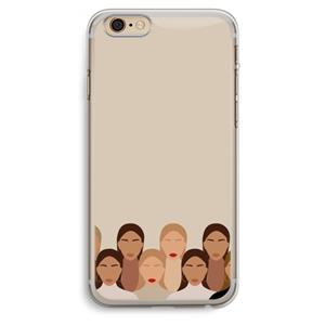 CaseCompany Girls girls girls: iPhone 6 Plus / 6S Plus Transparant Hoesje