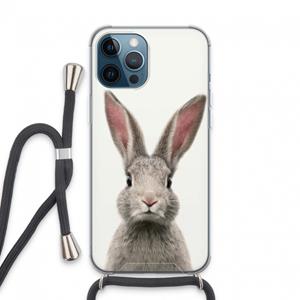 CaseCompany Daisy: iPhone 13 Pro Max Transparant Hoesje met koord