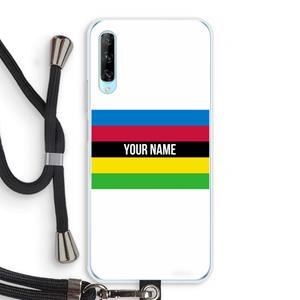 CaseCompany WK Wielrennen: Huawei P Smart Pro Transparant Hoesje met koord