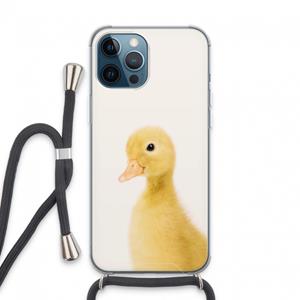 CaseCompany Duke: iPhone 13 Pro Max Transparant Hoesje met koord