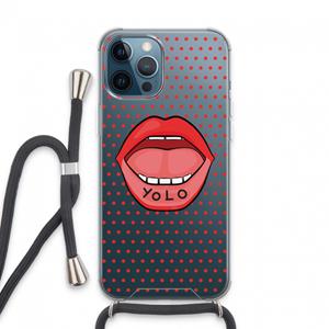 CaseCompany Yolo Denise: iPhone 13 Pro Max Transparant Hoesje met koord