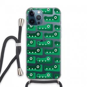 CaseCompany Crocs: iPhone 13 Pro Max Transparant Hoesje met koord