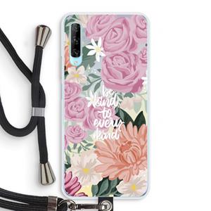CaseCompany Kindness matters: Huawei P Smart Pro Transparant Hoesje met koord