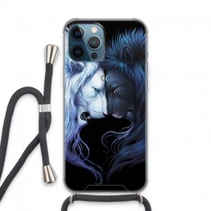 CaseCompany Brotherhood: iPhone 13 Pro Max Transparant Hoesje met koord