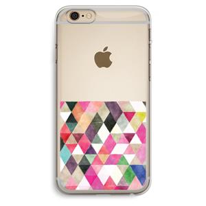 CaseCompany Gekleurde driehoekjes: iPhone 6 Plus / 6S Plus Transparant Hoesje
