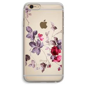 CaseCompany Mooie bloemen: iPhone 6 Plus / 6S Plus Transparant Hoesje