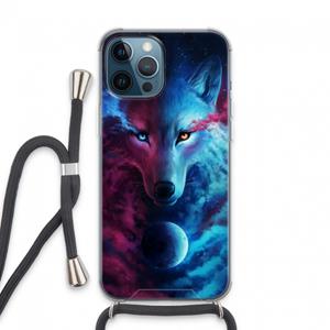 CaseCompany Where Light And Dark Meet: iPhone 13 Pro Max Transparant Hoesje met koord