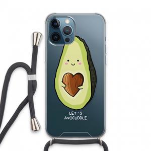 CaseCompany Avocuddle: iPhone 13 Pro Max Transparant Hoesje met koord
