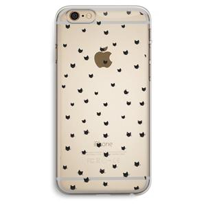 CaseCompany Kleine kattenkopjes: iPhone 6 Plus / 6S Plus Transparant Hoesje